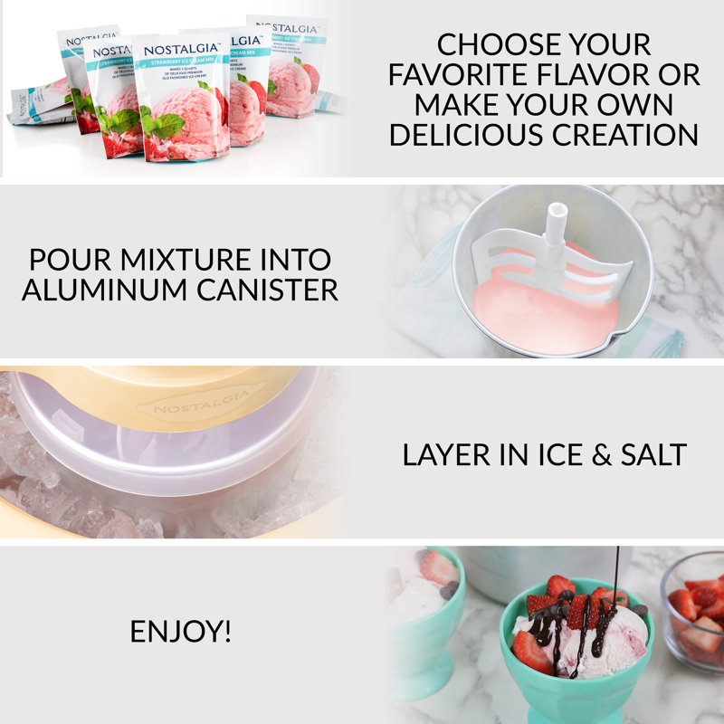 Nostalgia Electrics Nostalgia Electric Bucket Ice Cream Maker With Easy